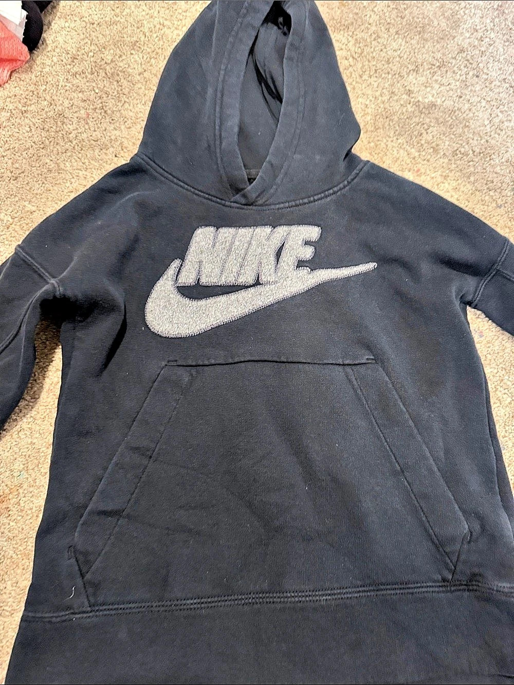 Nike Kids Pullover Hoodie in Black